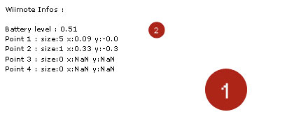 WiiFlash dots or blobs or what ever